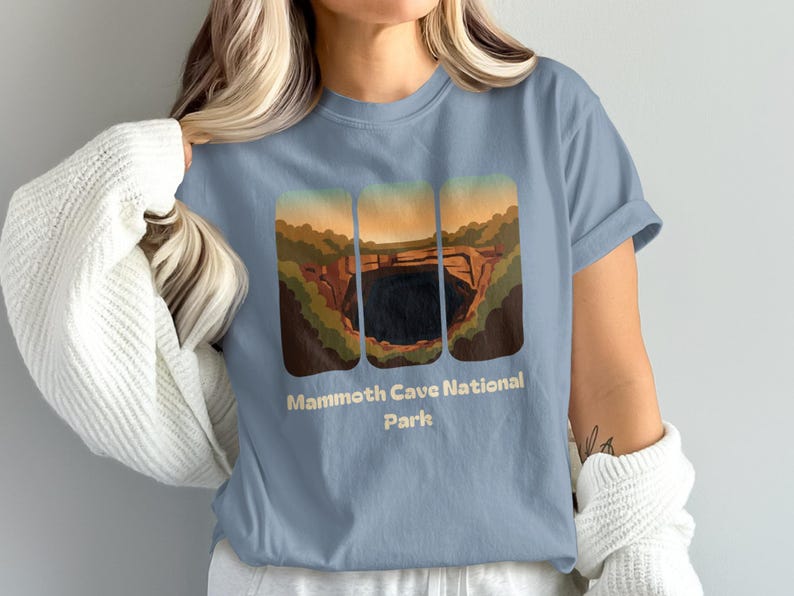Mammoth Cave National Park T-Shirt, National Park Graphic Tee, Vintage Style Shirt, Retro Design Hiking Shirt, Adventure Graphic Tee