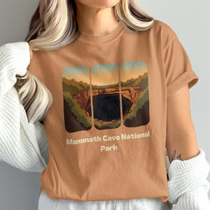 Mammoth Cave National Park T Shirt, Vintage National Park Tee, Retro Nature Graphic Shirt, Outdoor Adventure Top, Cave Exploration Gift