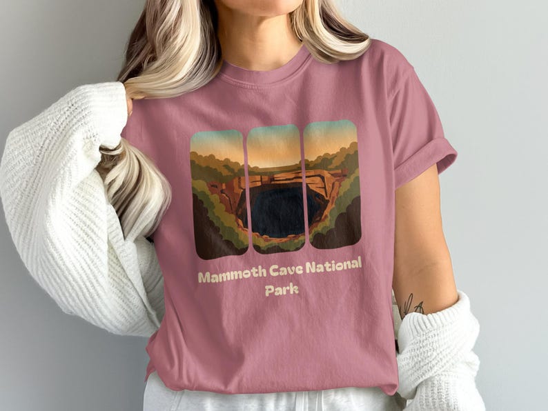Mammoth Cave National Park T Shirt, National Park Tee, Nature Lover Shirt, Vintage Style Park Graphic, Outdoorsy Tee, Adventure Gift