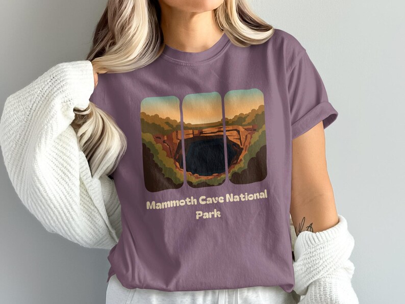 Mammoth Cave National Park T-Shirt, Graphic Tee, Nature Lover Shirt, Vintage Style, Adventure Gift, Outdoor Graphic Top