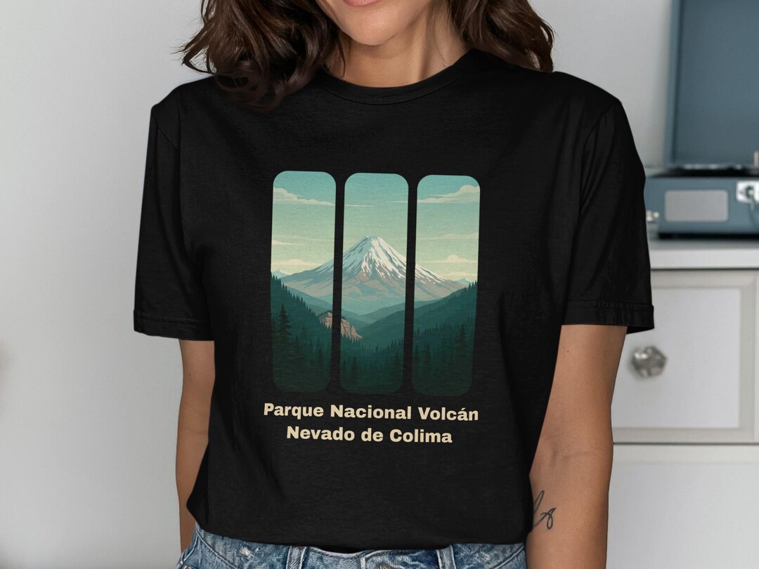 Nevado De Colima Volcano T-shirt, Mexico National Park Landscape Tee - Etsy