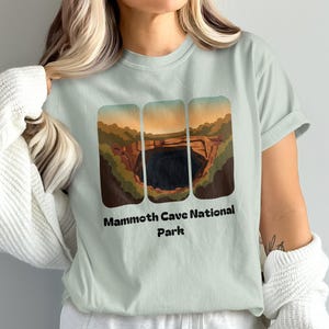 Mammoth Cave National Park Shirt, Retro Cave Art Graphic Tee, National Park Lover Gift, Adventure Travel T-Shirt, Nature Lover Clothing
