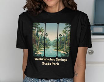 Weeki Wachee Springs State Park T-Shirt, Florida Tropical River Landscape Tee