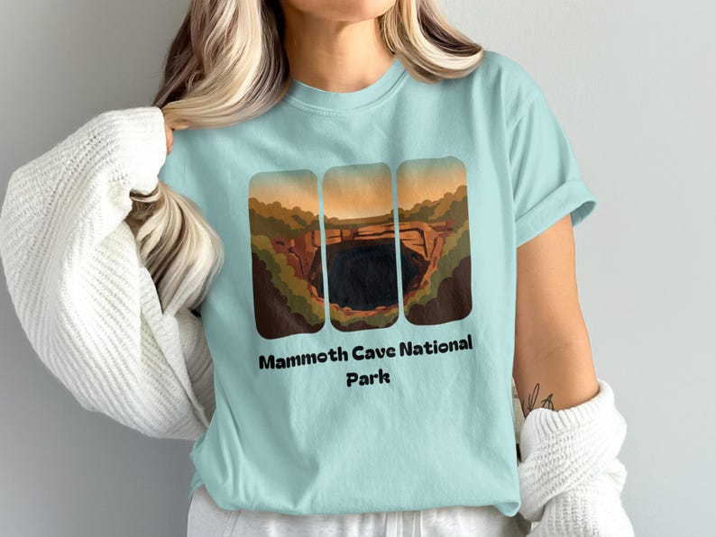Mammoth Cave National Park T-Shirt, Vintage Graphic Tee, National Park Gift, Retro Park Design, Outdoor Adventure Shirt