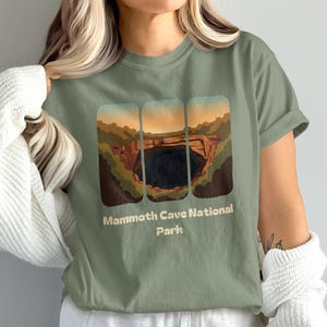 Mammoth Cave National Park Shirt, Vintage National Park Tee, Unisex Graphic T-Shirt, Nature Lover Gift, Retro Hiking Shirt