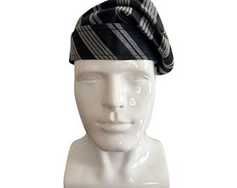 Yoruba Aso Oke Fila Hat, Handwoven, Traditional African Cap