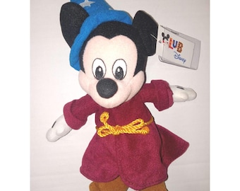 Pelúcia vintage de 25 cm do Mickey Feiticeiro de Fantasia da Disney Store