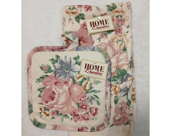 NWT Vintage Cottagecore Rose Köksset Home Quarters Shabby Chic Cecil Saydah
