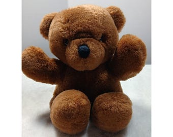 VTG 1987 Dakin Musikalische Teddy Bär Braun Plüsch Wind Up Funktioniert Teddy Bär