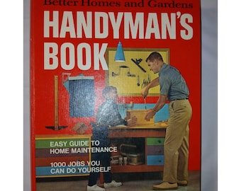 Livro de Manuais para Casa e Jardim da Better Homes and Gardens, edição vintage de 1970, com fichário de 3 argolas e capa dura.