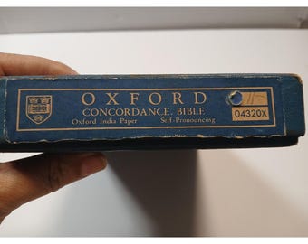 Bíblia Oxford Concordance Vintage (KJV) Modelo 04320X – Oxford India Paper Marrocos