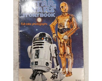Livro de Histórias de Star Wars Vintage 1978, Brochura, Scholastic, Fotos Coloridas