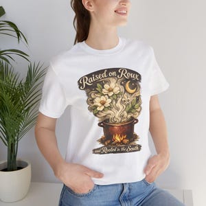 Auf Mehlschwitze Topf Gumbo T-Shirt | Südländische Küche, Magnolienkunst