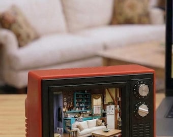 Mini TV vintage con servizio di prima classe
