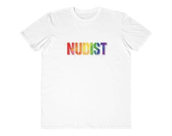 FKK Regenbogen Text T-Shirt | Pride Grafik-T-Shirt