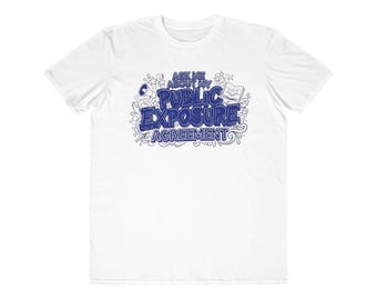 Öffentlichkeitsarbeit T-Shirt | Gekritzel-Typografie-Grafik-T-Shirt