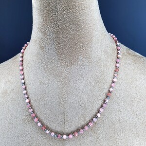 Handmade Single Strand Pink Necklace