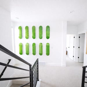 Board Block® Skateboard Wall Mount – Floating Deck Display, 8-Hole Design (Set of 2)