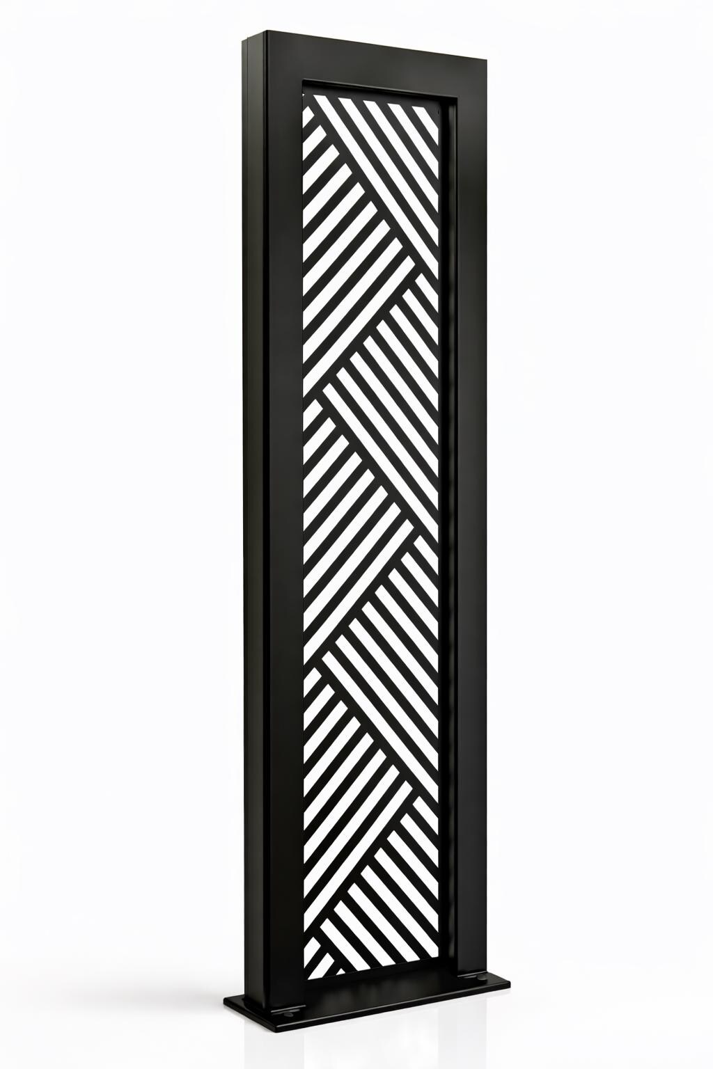 Modern Laser Cut Steel Stair Railing Panel, Decorative Baluster Insert ...