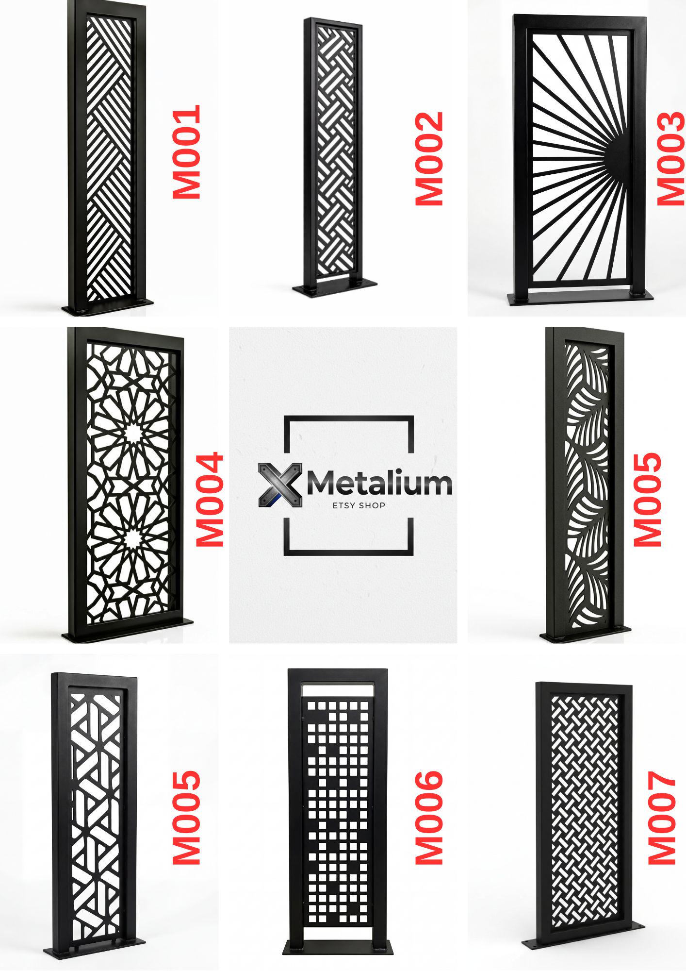 Modern Laser Cut Steel Stair Railing Panel, Decorative Baluster Insert ...