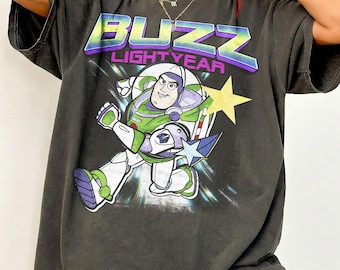 Retro Buzz Lightyear Comfort Colors Shirt, Toy Story Space Ranger Tee