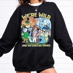 Wir sind wild und können nicht gezähmt werden Disney Zootopia 2 Shirt, Judy Hopps Nick Gary Nibbles Bogo Shirt, BTW Disneyland Animal Kingdom T-Shirt Bild 7