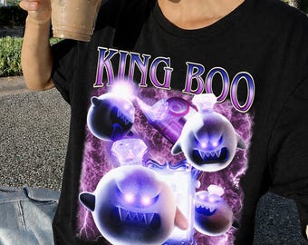 King Boo PNG, Super Mario Ghost Digital Download, Haunted Ghost Art, Mario Boo Sublimation Design, Mario Bros PNG Printable, Custom File
