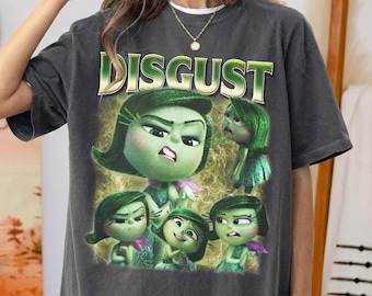 Vintage Disgust Inside Out Comfort Colors T-shirt, Disney Pixar Inside Out Shirt, Disney Emotions T-shirt, Mental Health Matter Gifts