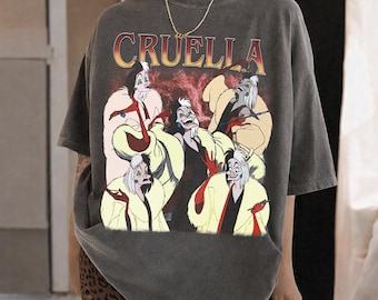 Vintage Disney Villains Cruella Shirt, Disney 101 Dalmatians Villain Shirt, Halloween Witch Shirt, Magic Kingdom Outfit, Disneyland Vacation