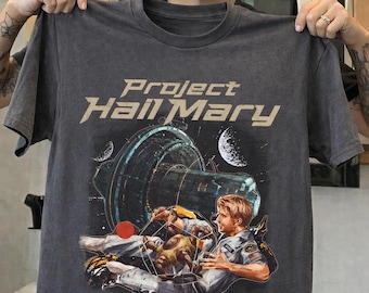 Project Hail Mary Astronaut Sci-Fi Grafik T-Shirt, Andy Weir Fan Tee