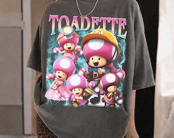Vintage Toadette Shirt, Nintendo Super Mario Characters Tee, Mario Epic Universe Shirt, Mario Toad Shirt, Super Mario Gift