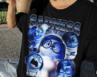Vintage Sadness Inside Out Comfort Colors T-shirt, Disney Pixar Inside Out Shirt, Disney Emotions T-shirt, Mental Health Matter Gifts