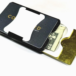 Porte-cartes fin, blocage RFID, plateau pour billets, fente d'accès rapide