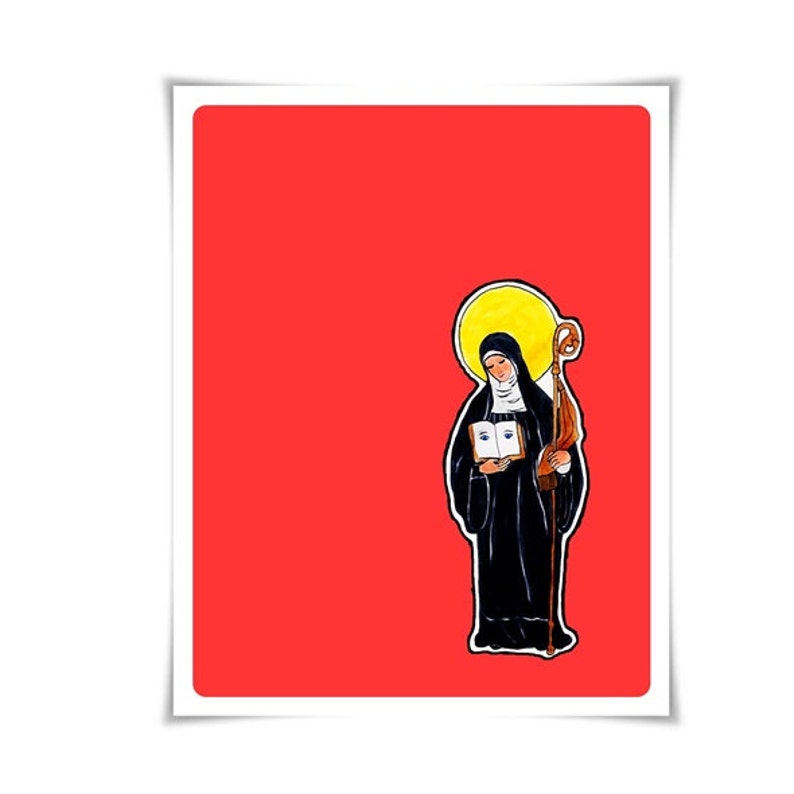 Saint St. Odilia Art Modern Contemporary Catholic Painting image 0