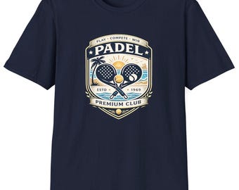 Padel T Shirt. Padel Club. Padel Player Gift. Padel Tennis Shirt. Padel Lover Tee. Padel Club Shirt .Sports Gift for Padel Players