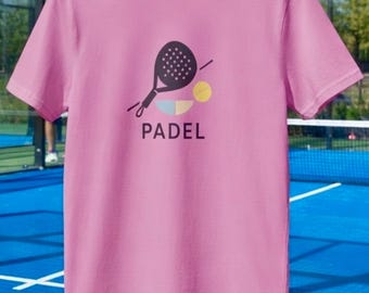 Padel T Shirt. Padel Racket and Ball. Padel Gift. Padel Tennis Shirt. Padel Lover Tee. Padel Club Shirt .Sports Gift for Padel Players