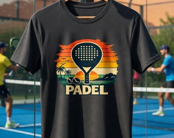 Padel T Shirt. Padel Racket Gift. Padel Tennis Shirt. Padel Lover Tee. Padel Club Shirt .Sports Gift for Padel Players
