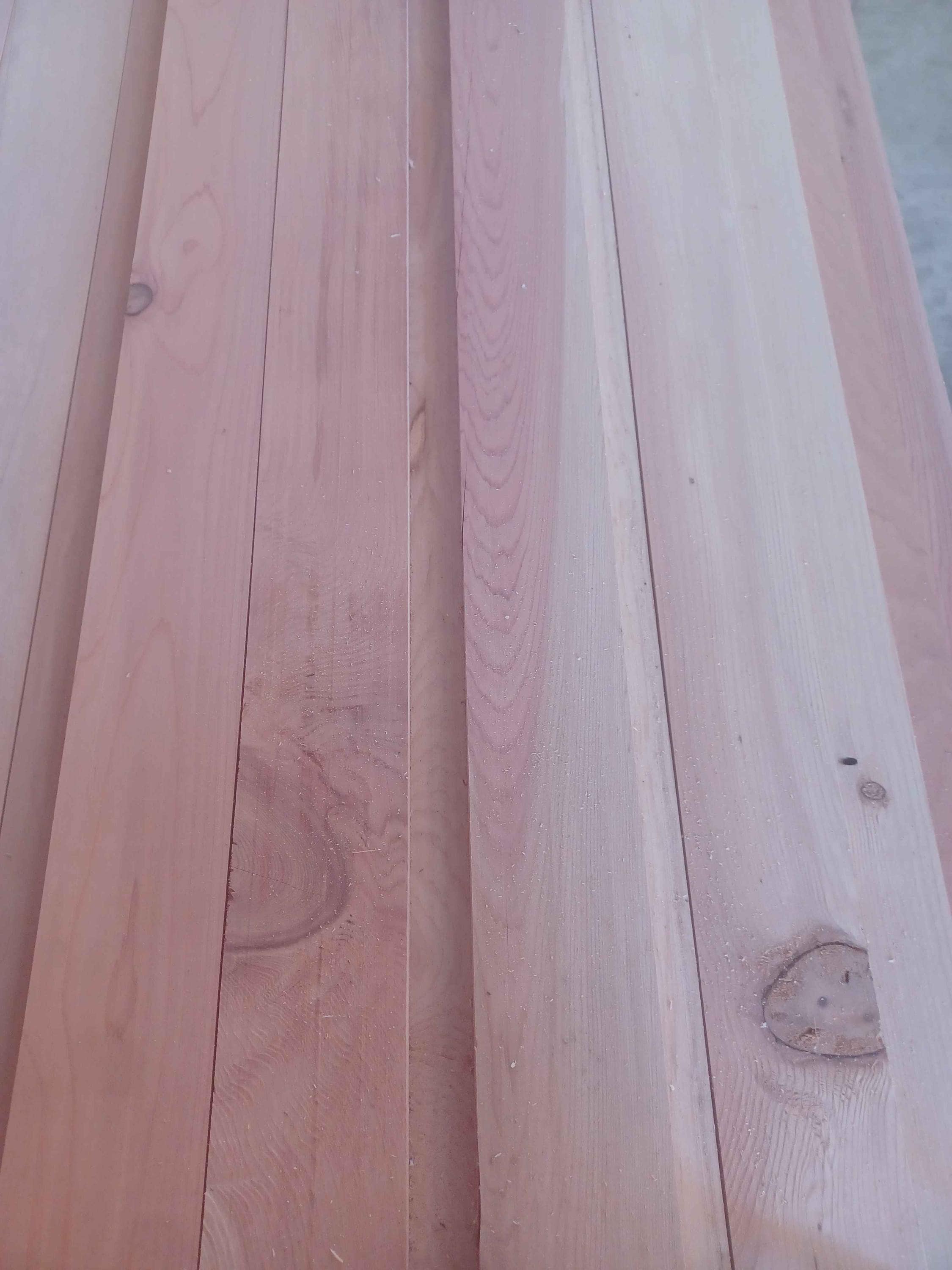 Cedar, Western Red - Rough, Kiln Dried 1in Thick 1x2, 1x4, 1x6, 1x8 ...
