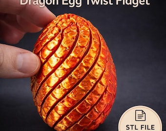 Slijmfidgetspeelgoed STL | Dragon Egg Fluid Fidget-bureauspeelgoed voor stressverlichting en focus | Bevredigend 3D-afdrukbestand voor desktopgadgets