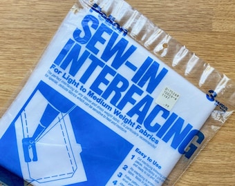 Pellon sew-in interfacing - 3 yds x 15" - vintage 1990s package