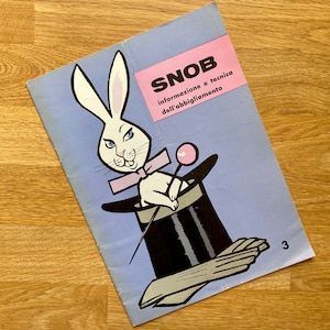 スノブ マガジン 1958 年 5 月/6 月号、ヴィンテージ イタリアン スタイル マガジン、メンズウェア、テーラーリング、レディース ファッション