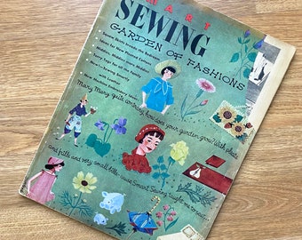 1950s Smart Sewing Garden of Fashions vintage magazine, patterns and how-to's for misses, home decor & more