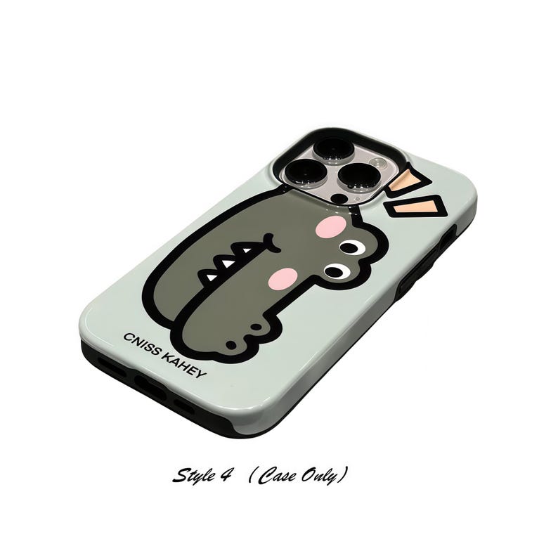 Sanrio Nalle Puh och Hello Kitty sött tecknat iPhone-skal, kawaii silikon PC-skyddsskal, kompatibelt med iPhone-serien Style 4 Case Only