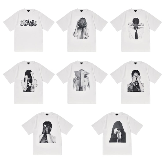 Vintage Bangtan Shirt, Retro Black & White Aesthetic Shirts