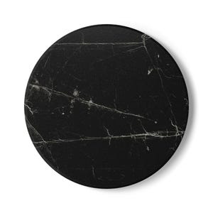 Black Marble Pattern Coaster made of Ceramic w/Cork Back