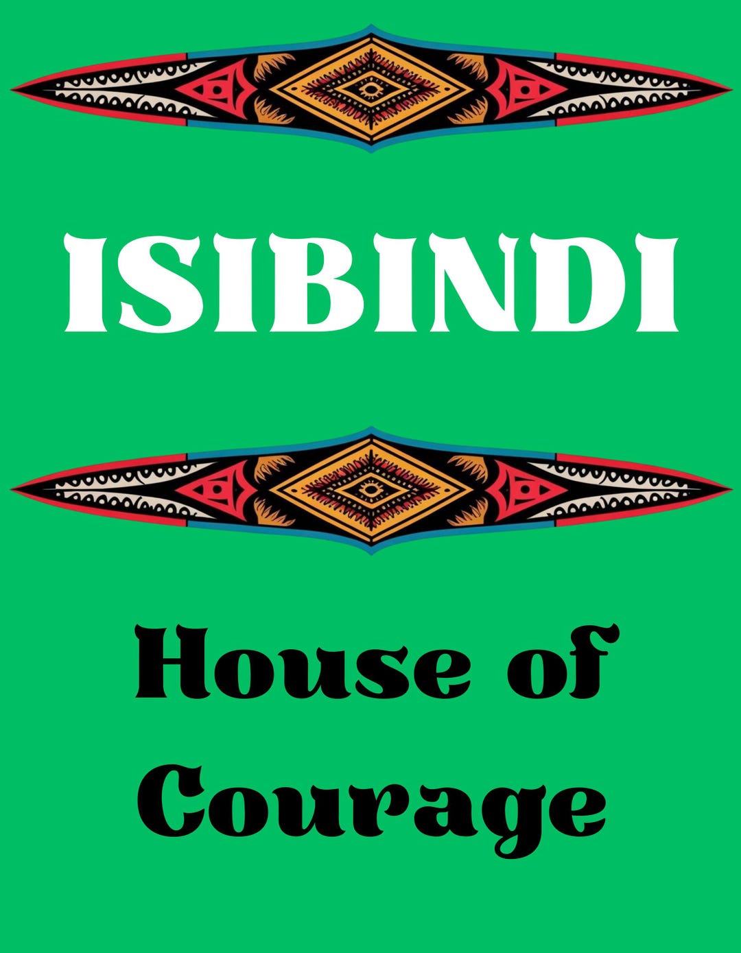 Isibindi Tribal Graphic T-shirt Green House System Shirt Bella and ...