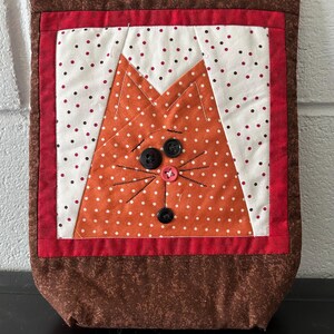 Zipper Pouch Project Bag Cat Bag