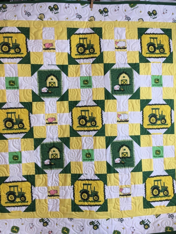 john deere baby blanket