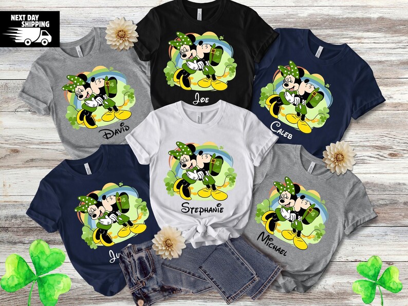 Custom Disney St Patricks Day Shirt 2026 Mickey Minnie Il E4pc 