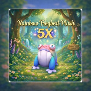 Palia Rainbow Frogbert Plush | 5X Plush Bundle